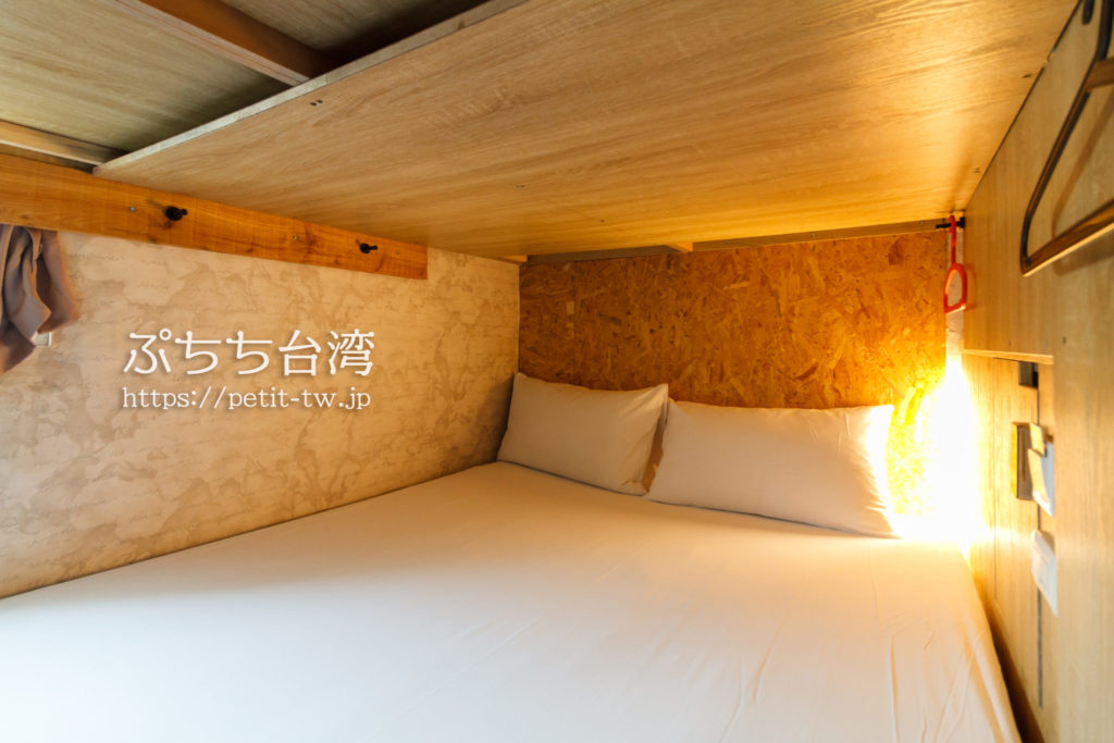 ワオホステル花蓮のDouble Bed in Mixed Dormitory