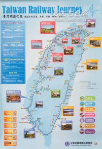 台湾鉄道の路線図