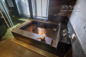 ザガイアホテル（大地酒店）の日帰り温泉施設の貸切個室風呂